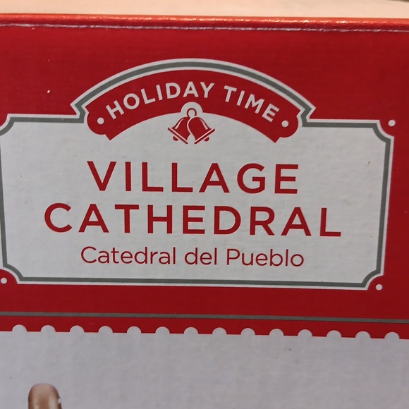 HOLIDAY TIME VILLAGE CATHEDRAL LIGHTED HOUSE - Picture 9 of 12